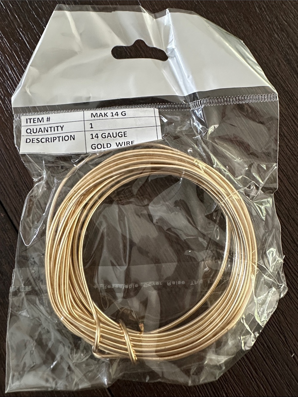 14 Gauge Gold Wire Coil - Jewelry Crafting